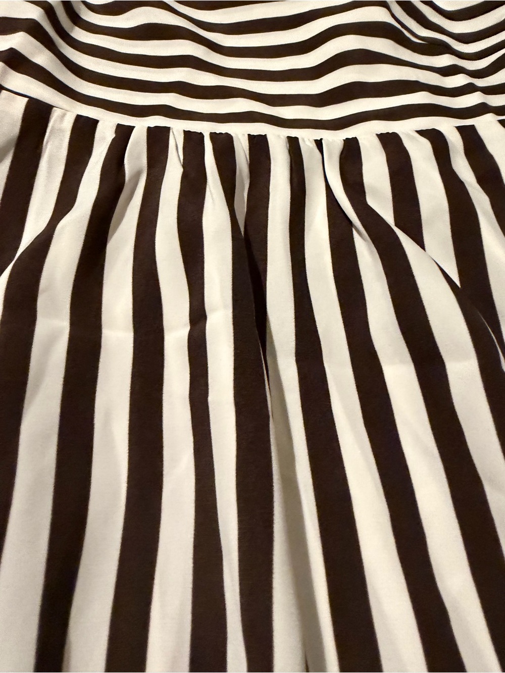 Striped Pleated Cami Long Dress .Pocket - Picture 9 of 10